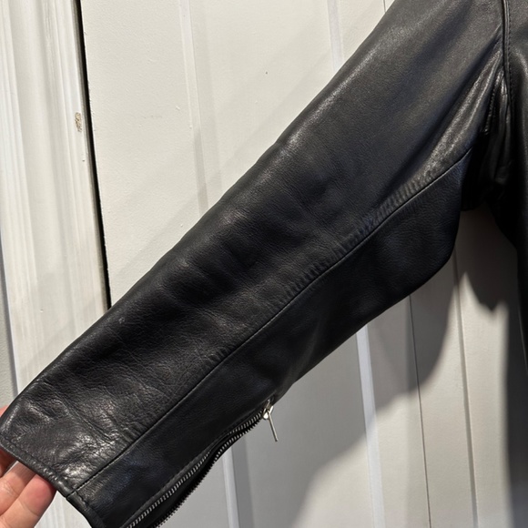 Schott 141 Black Cafe Racer leather jacket size 50 XXL - Picture 6 of 8